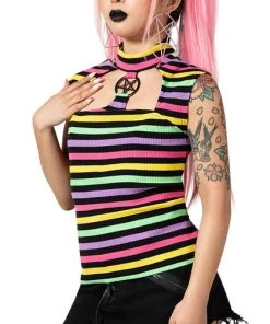 KILLSTAR Pastel Goth Rainbow Warrior | TOP**