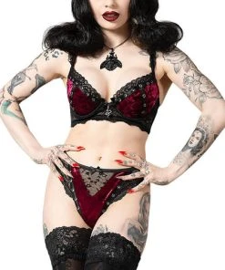 KILLSTAR Fetish Sacred Spirits [Blood] | VELVET BRALET