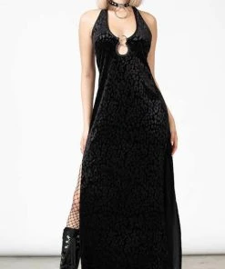 KILLSTAR All Second Skin [Black] | MAXI DRESS