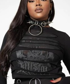 KILLSTAR Grunge Sirena | SLASHED LONG SLEEVE TOP** -VERA’S EYECANDY Shop killstar sirena slashed long sleeve top 5 8b4ce4d6 f90f 433d 9013 29fe848ec113 700x700