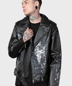 KILLSTAR Mens Clothing Craniocaudal | BIKER JACKET -VERA’S EYECANDY Shop killstar skulduggery biker jacket 10 700x700