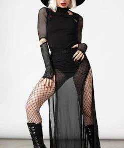 KILLSTAR Techwear Synthia | MAXI SKIRT