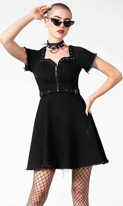 Time Out | ZIP DENIM DRESS KILLSTAR Grunge Time Out | ZIP DENIM DRESS -VERA’S EYECANDY Shop killstar time out zip denim dress 1 555191da f5c4 4ef2 98c4