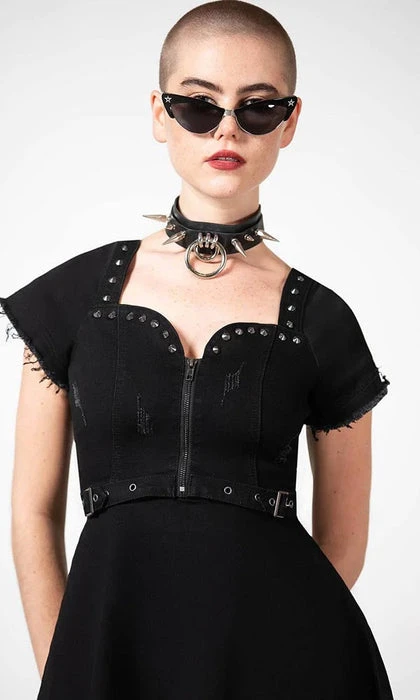 Time Out | ZIP DENIM DRESS KILLSTAR Grunge Time Out | ZIP DENIM DRESS -VERA’S EYECANDY Shop killstar time out zip denim dress 4 6194730c 5509 4279 83a5