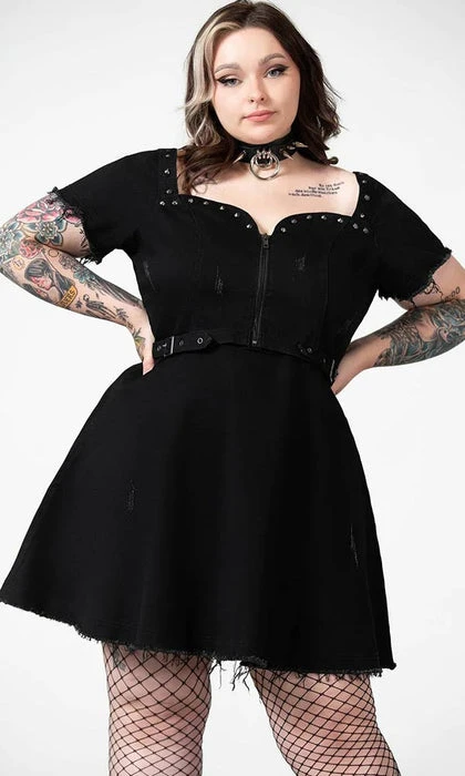 Time Out | ZIP DENIM DRESS KILLSTAR Grunge Time Out | ZIP DENIM DRESS -VERA’S EYECANDY Shop killstar time out zip denim dress 7 555f3a74 e57a 4956 9eff