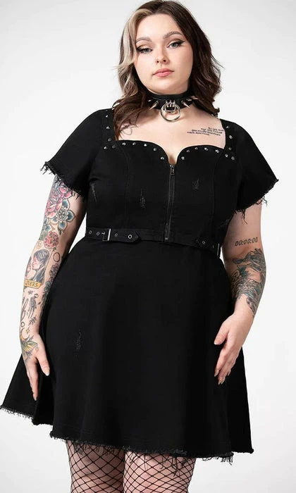 Time Out | ZIP DENIM DRESS KILLSTAR Grunge Time Out | ZIP DENIM DRESS -VERA’S EYECANDY Shop killstar time out zip denim dress 8 fc4d3bf6 5e5a 4668 87ca