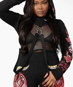 KILLSTAR All Troublemaker | CROPPED HOODIE** 5 KILLSTAR All Troublemaker | CROPPED HOODIE** -VERA’S EYECANDY Shop killstar troublemaker cropped hoodie 2 f85448ff fb5b 45cc a952 a183d8f836c4 700x700