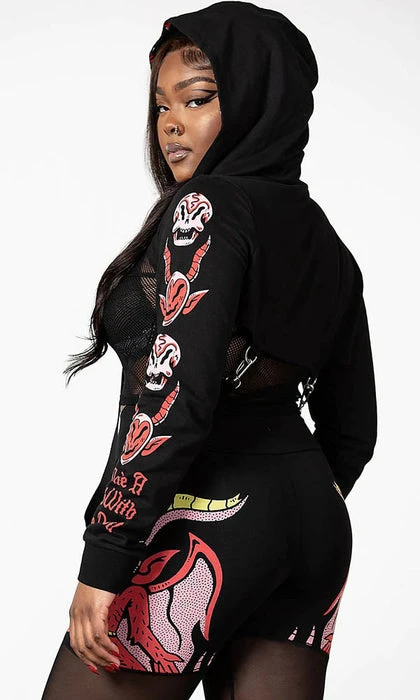 Troublemaker | CROPPED HOODIE** KILLSTAR All Troublemaker | CROPPED HOODIE** -VERA’S EYECANDY Shop killstar troublemaker cropped hoodie 4 0cfd453b 958e 4286 8f49