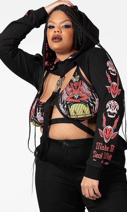 Troublemaker | CROPPED HOODIE** KILLSTAR All Troublemaker | CROPPED HOODIE** -VERA’S EYECANDY Shop killstar troublemaker cropped hoodie 7 548eb9ad 691d 4674 9219