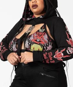 KILLSTAR All Troublemaker | CROPPED HOODIE** 4 KILLSTAR All Troublemaker | CROPPED HOODIE** -VERA’S EYECANDY Shop killstar troublemaker cropped hoodie 8 dd15053d 9b5b 4319 a866 6f041540bf9d 700x700