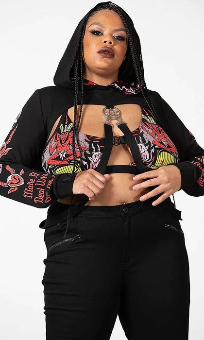 Troublemaker | CROPPED HOODIE** KILLSTAR All Troublemaker | CROPPED HOODIE** -VERA’S EYECANDY Shop killstar troublemaker cropped hoodie 9 1c2bd88f 0ba5 4cd0 94e6