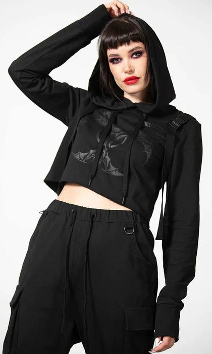 KILLSTAR Cyberpunk Ultraviolet | CROPPED HOODIE*