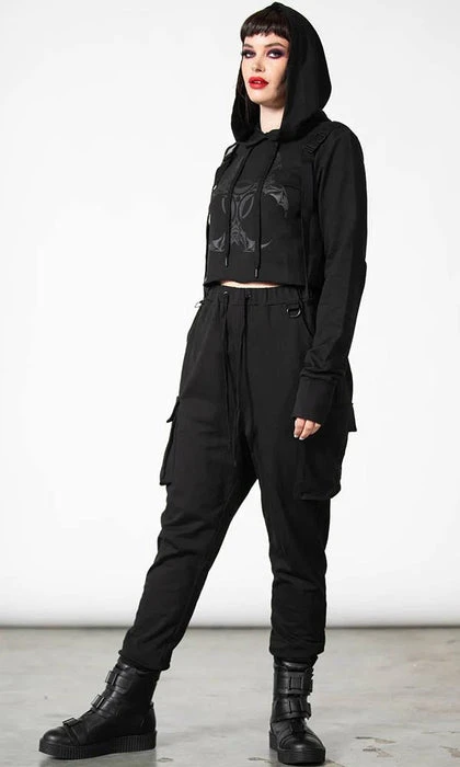 KILLSTAR Cyberpunk Ultraviolet | CROPPED HOODIE* - Image 3