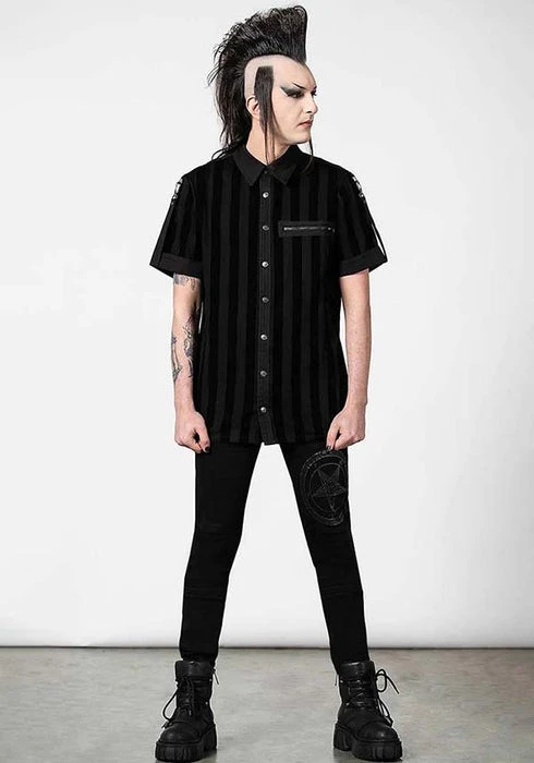 KILLSTAR Mens Clothing Wastelands | BUTTON-UP SHIRT 5 KILLSTAR Mens Clothing Wastelands | BUTTON-UP SHIRT - Image 3