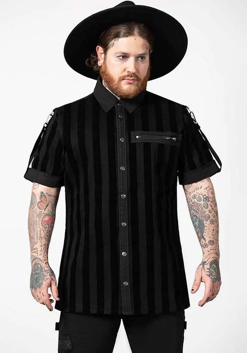 KILLSTAR Mens Clothing Wastelands | BUTTON-UP SHIRT 4 KILLSTAR Mens Clothing Wastelands | BUTTON-UP SHIRT - Image 2