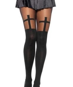 LEG AVENUE Halloween Bless Me Cross | TIGHTS