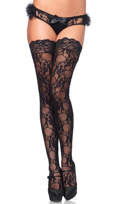 LEG AVENUE Burlesque Bree Floral Lace | THIGH HIGHS 3 LEG AVENUE Burlesque Bree Floral Lace | THIGH HIGHS