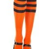 MUSIC LEGS Halloween Triple Stripe [Orange/Black] | KNEE HIGH SOCKS