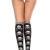 MUSIC LEGS Halloween Skull Crossbones | KNEE HIGH SOCKS -VERA’S EYECANDY Shop music legs skull crossbones knee high socks 3 700x700