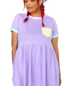 MY VIOLET Kawaii Cadoodle [Lavender] | T-SHIRT DRESS