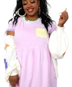 MY VIOLET Kawaii Cadoodle [Pink] | T-SHIRT DRESS