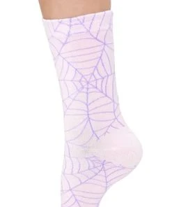 MY VIOLET Pastel Goth Cotton Candy Cobweb | SOCKS