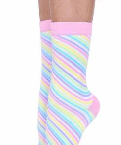 MY VIOLET Pastel Goth Pastel Candy Cane | SOCKS