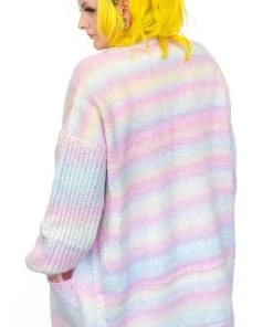 MY VIOLET Kawaii Pastel Prism | LONG CARDIGAN -VERA’S EYECANDY Shop my violet pastel prism long cardigan 2 acaee1ff 3860 4c02 a0ad fce258243eec 700x700