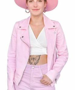 MY VIOLET All Pink | DENIM JACKET -VERA’S EYECANDY Shop my violet pink denim jacket 3 b119eacb b2db 4cfd 9b57 7f4d97c32382 700x700