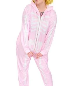 MY VIOLET Pastel Goth Pink Skeleton | ONESIE