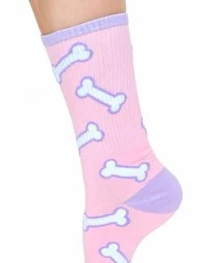 MY VIOLET Pastel Goth Spooky Bones | SOCKS