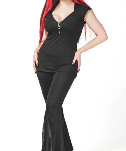 NECESSARY EVIL All Bats Wing | FLARED PANTS* -VERA’S EYECANDY Shop necessary evil bats wing flared trousers 2 af6312aa 6a40 4e05 81de be314bab9354 700x700