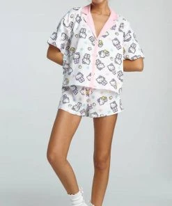 NEW GIRL ORDER Kawaii Hello Kitty: Popcorn & Stars | SLEEP SET*