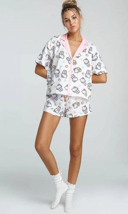 NEW GIRL ORDER Kawaii Hello Kitty: Popcorn & Stars | SLEEP SET*