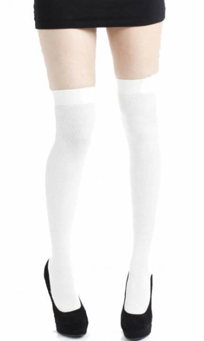PAMELA MANN Halloween White | OVERKNEE SOCKS - Image 2