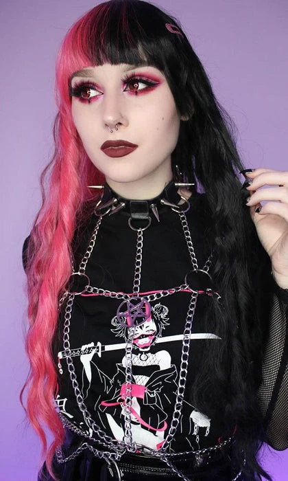 PASTEL PIXIE Anime & Manga Oni Girl | TEE - Image 5