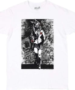 POPKILLER Mens Clothing Gas Mask Schoolgirl | T-SHIRT