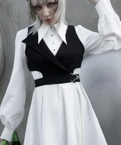 PUNK RAVE Corporate + Office Wear Enigma | VEST -VERA’S EYECANDY Shop punk rave asymmetric lapel waistcoat 5 21c7ea99 a0e5 4388 802e 12ea3534e5e7 700x700