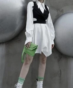 PUNK RAVE Corporate + Office Wear Enigma | VEST -VERA’S EYECANDY Shop punk rave asymmetric lapel waistcoat 7 35feed35 7d12 46d1 bd9a ae6f82e0d14a 700x700