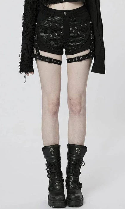 PUNK RAVE Grunge Dark Skull | SHORTS