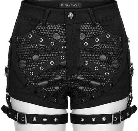 PUNK RAVE Grunge Dark Skull | SHORTS - Image 2