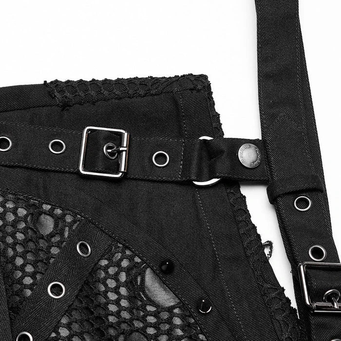 PUNK RAVE Grunge Dark Skull | SHORTS - Image 7