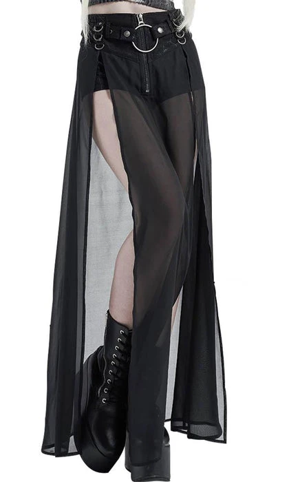 PUNK RAVE Grunge Purgatory | SHEER SKIRT - Image 7