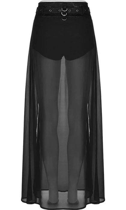 PUNK RAVE Grunge Purgatory | SHEER SKIRT - Image 5