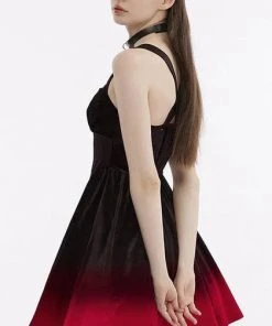 PUNK RAVE New Pandora [Black/Red] | DRESS -VERA’S EYECANDY Shop punk rave gradient color velvet black red slip dress 2 4e1682fd 864b 4ae9 bbd6 cb57ba687f50 700x700