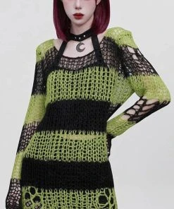 PUNK RAVE Grunge Jezebel | STRIPES SWEATER 5 PUNK RAVE Grunge Jezebel | STRIPES SWEATER -VERA’S EYECANDY Shop punk rave grunge ripped stripes sweater 2 85f156c9 c154 48a5 9376 24edd4e7123e 700x700