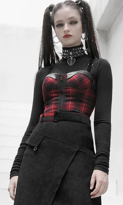 Plaid Panic | TOP PUNK RAVE Grunge Plaid Panic | TOP -VERA’S EYECANDY Shop punk rave series plaid corset vest 1 46856325 4312 4b44 8f31