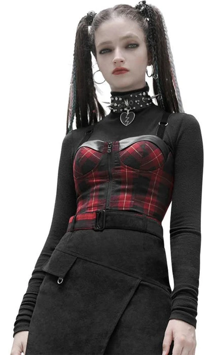 Plaid Panic | TOP PUNK RAVE Grunge Plaid Panic | TOP -VERA’S EYECANDY Shop punk rave series plaid corset vest 1 f8c0b1c0 f4a2 49b7 ad10