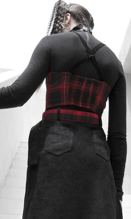Plaid Panic | TOP PUNK RAVE Grunge Plaid Panic | TOP -VERA’S EYECANDY Shop punk rave series plaid corset vest 3 fc276436 3315 4843 97aa