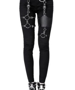 RESTYLE Fetish Black Gothic Harness | JEANS